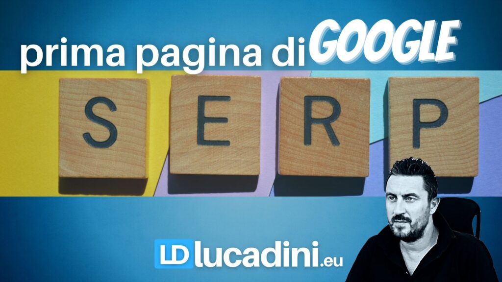 Prima pagina di Google - Luca Dini
